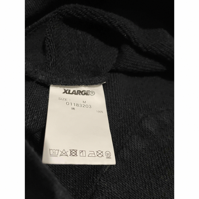 XLARGE(エクストララージ)の【美品】XLARGE テープロゴ　オーバーサイズヘビーオンススウェット　M メンズのトップス(スウェット)の商品写真