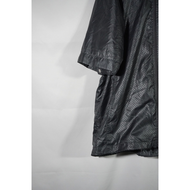 メンズ90s silver nylon short sleeve jacket