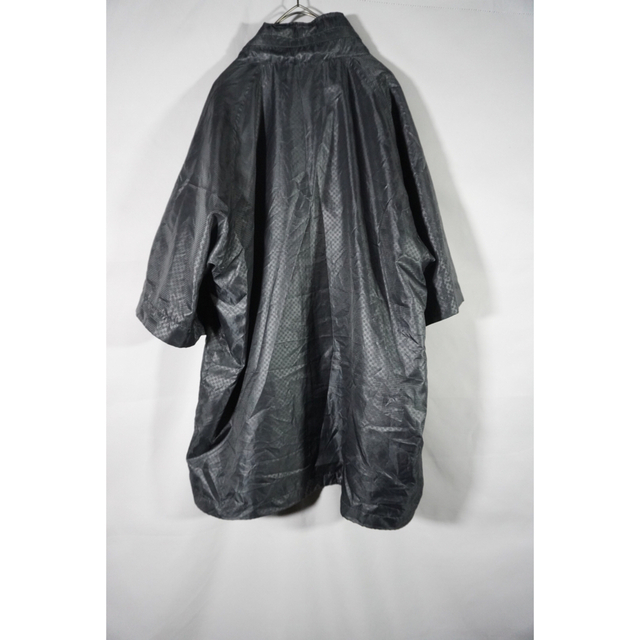 メンズ90s silver nylon short sleeve jacket