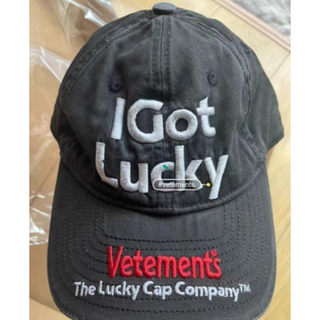 VETEMENTS I GOT LUCKY CAP キャップの通販｜ラクマ