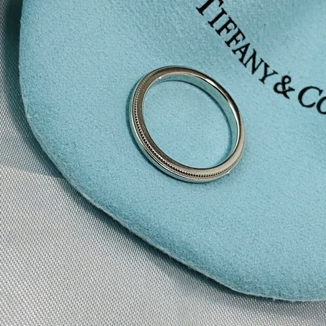 Tiffany & Co.(ティファニー)のティファニー　Pt950 ミルグレインリング　7号　リング　ミルグレインプラチナ レディースのアクセサリー(リング(指輪))の商品写真