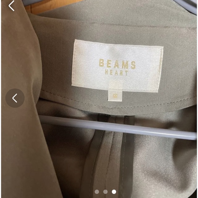 BEAMS(ビームス)のビームスハート ノーカラースプリングコート 新品 レディースのジャケット/アウター(スプリングコート)の商品写真