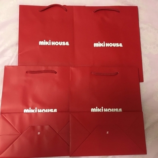 ミキハウス(mikihouse)の❤️ miki HOUSE  ショップ紙袋４枚＋ビニ袋１枚❤️(ショップ袋)