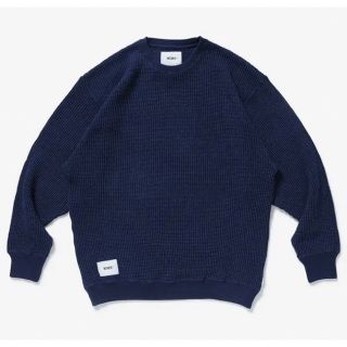 ダブルタップス(W)taps)の新品 Wtaps AII Sweater Waffle LS Indigo S(スウェット)