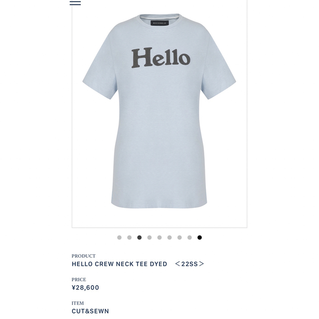 レディースマディソンブルー　hello tシャツ