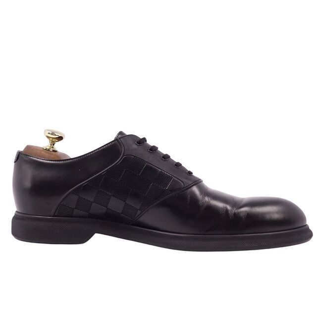 ルイヴィトン LOUIS VUITTON レザーシューズ ダミエ オックスフォード ビジネスシューズ シューズ 革靴 メンズ 9  1/2M(28cm相当) ブラック
