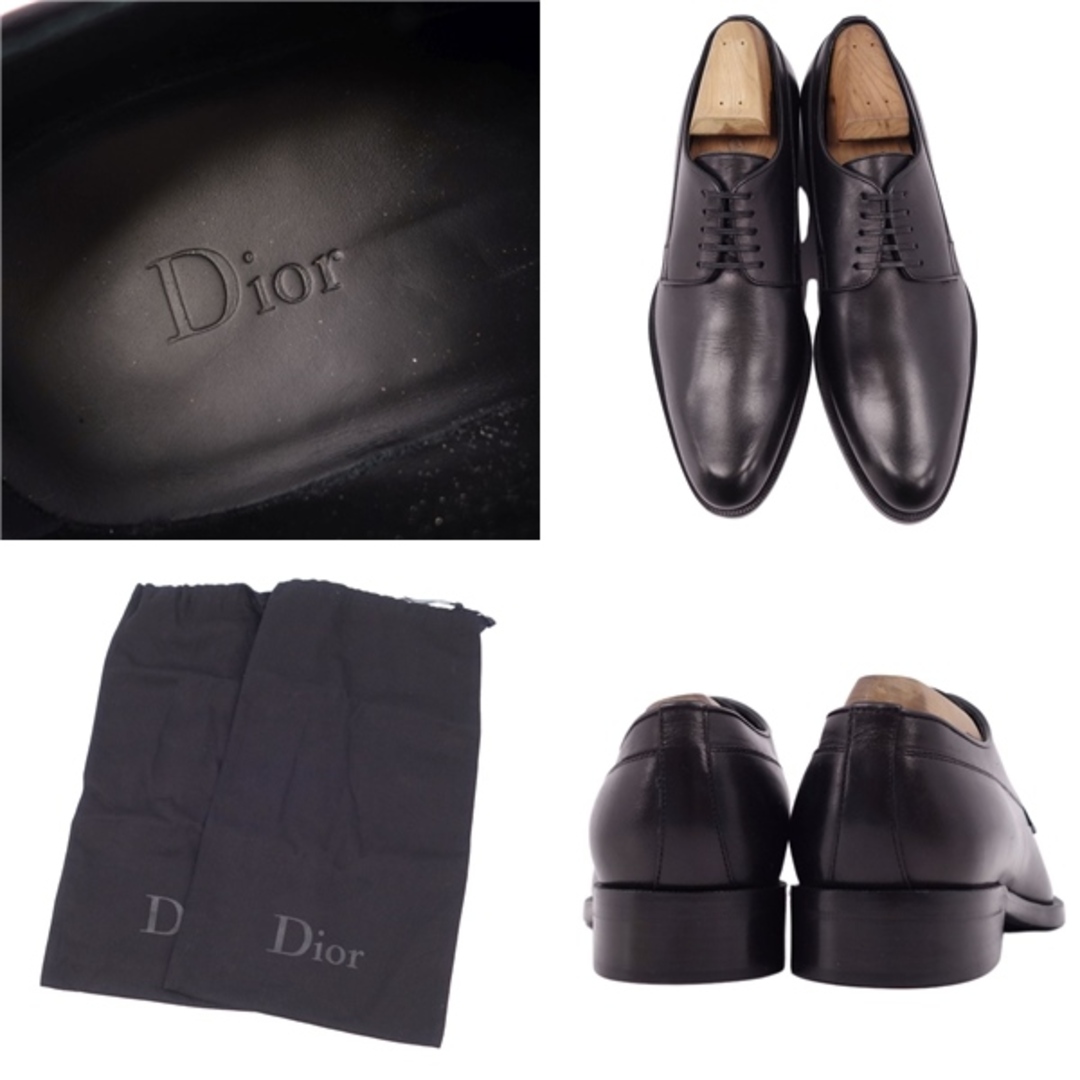 DIOR HOMME(ディオールオム)の未使用 ディオールオム DIOR HOMME レザーシューズ ダービーシューズ レースアップ カーフレザー 革靴 メンズ イタリア製 38 1/2(25.5cm相当) ブラック レディースの靴/シューズ(その他)の商品写真