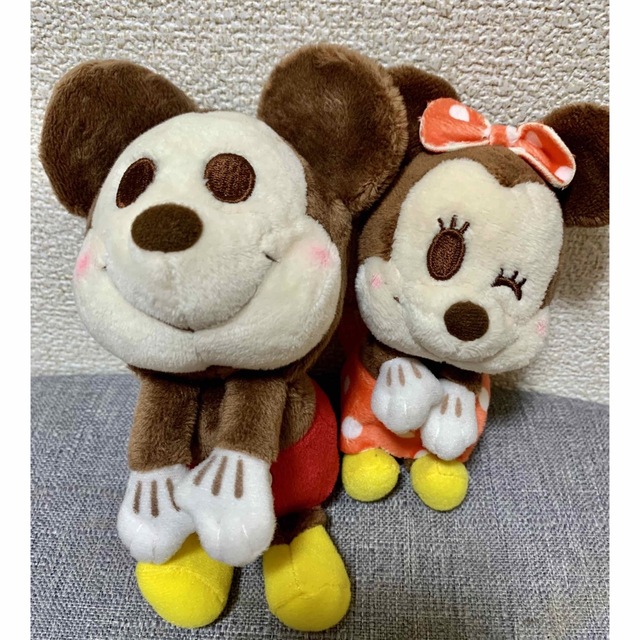 Disney(ディズニー)のミッキー　ミニー　ぬいぐるみ エンタメ/ホビーのおもちゃ/ぬいぐるみ(ぬいぐるみ)の商品写真