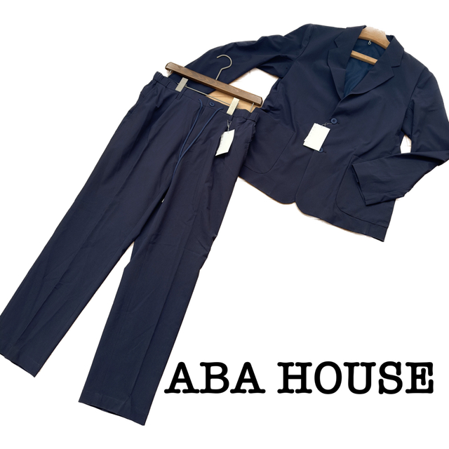 ABAHOUSE(アバハウス)の【新品タグ付き】アバハウス　ネイビーセットアップ　スーツ メンズのスーツ(セットアップ)の商品写真