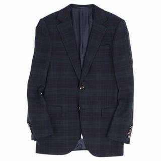 ベルベスト(BELVEST)の美品 ベルベスト Belvest ジャケット テーラードジャケット シングル BARNEYS NEW YORK別注 チェック アウター メンズ 44(S相当) ブラック(テーラードジャケット)