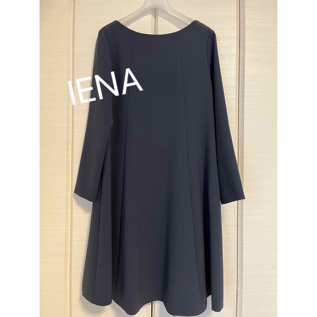 IENA(イエナ)の【週末限定値下げ】IENA/イエナ  Aライン　ワンピース/ 38 / ネイビー レディースのワンピース(ひざ丈ワンピース)の商品写真