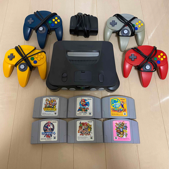 Nintendo 64本体とコントローラ　人気ソフト6本セット