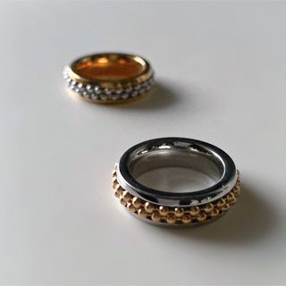 アメリヴィンテージ(Ameri VINTAGE)のCenter grain silver ring No.741(リング(指輪))