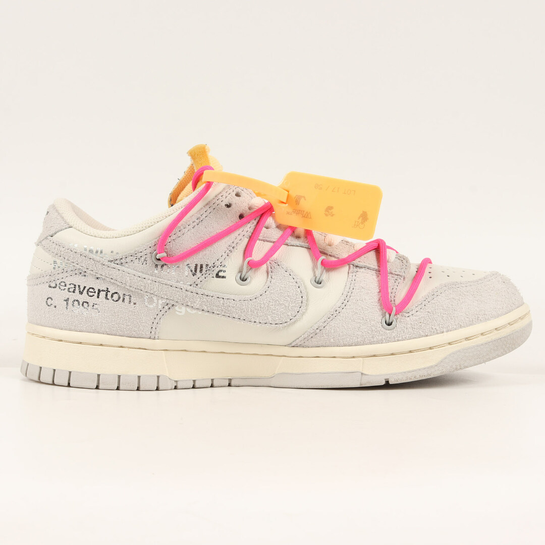 OFF-WHITE(オフホワイト)のOFF-WHITE オフホワイト NIKE DUNK LOW The 50 / 1 OF 50 No.17 (DJ0950-117) 21AW ナイキ ダンク ロー セイル ニューラルグレー サイズ：US10 28.0cm スニーカー コラボ【メンズ】【中古】【美品】 メンズの靴/シューズ(スニーカー)の商品写真