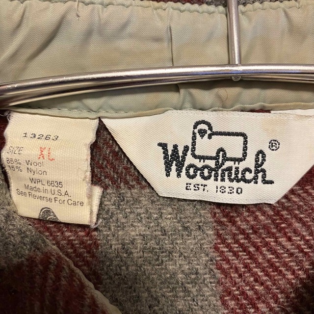 WOOLRICH(ウールリッチ)の【激レア】60s woolrich ウールリッチ ネルシャツ XL 白タグ メンズのトップス(シャツ)の商品写真