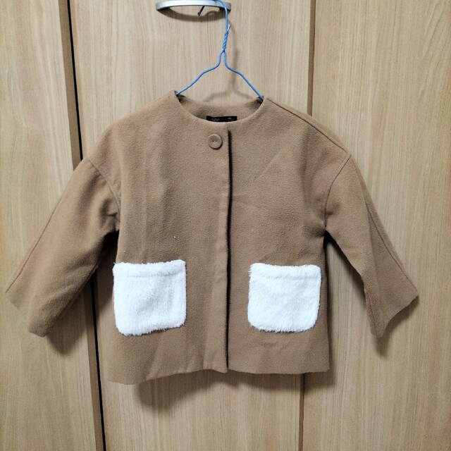 futafuta(フタフタ)のfutafuta BLACKCLOSET　ノーカラーコート キッズ/ベビー/マタニティのキッズ服女の子用(90cm~)(コート)の商品写真