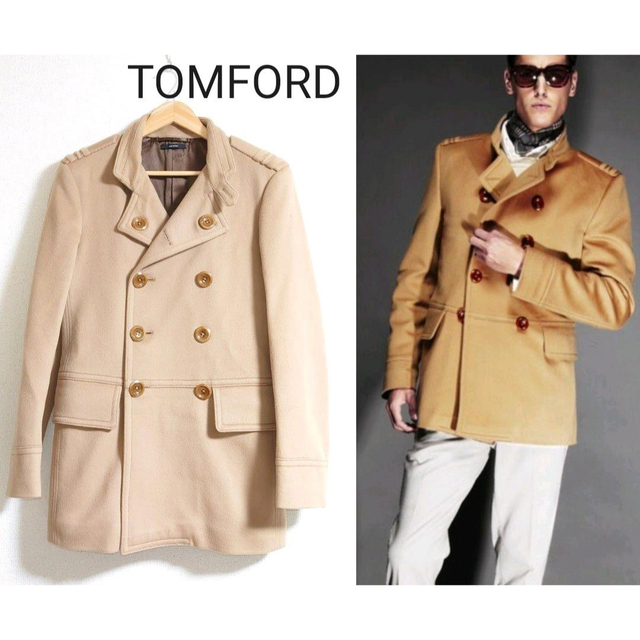 TOM FORD(トムフォード)のトムフォード　ナポレオンコート　激レア！美品！！早い者勝ち！最終値下げ メンズのジャケット/アウター(チェスターコート)の商品写真