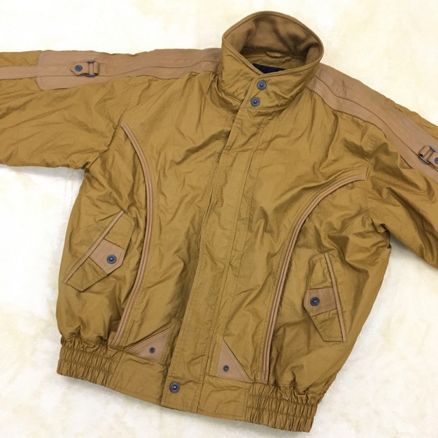 アルテルッソ 防寒着L ブルゾン ビンテージジャケット 牛革切替
