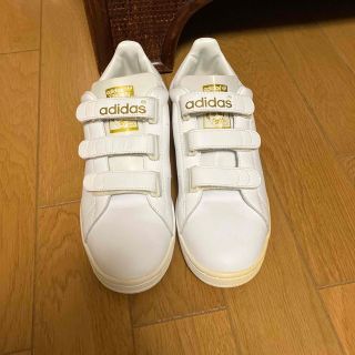 アディダス(adidas)のアディダス　スタンスミス ベルクロ　27㎝　金(スニーカー)