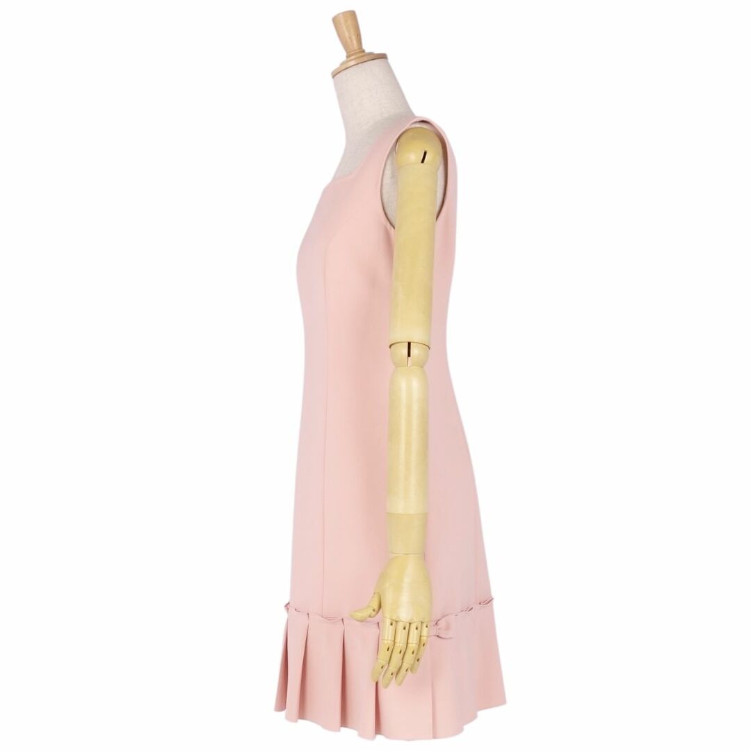 美品 ルネ ベーシック Rene basic ワンピース ノースリーブ 裾プリーツ
