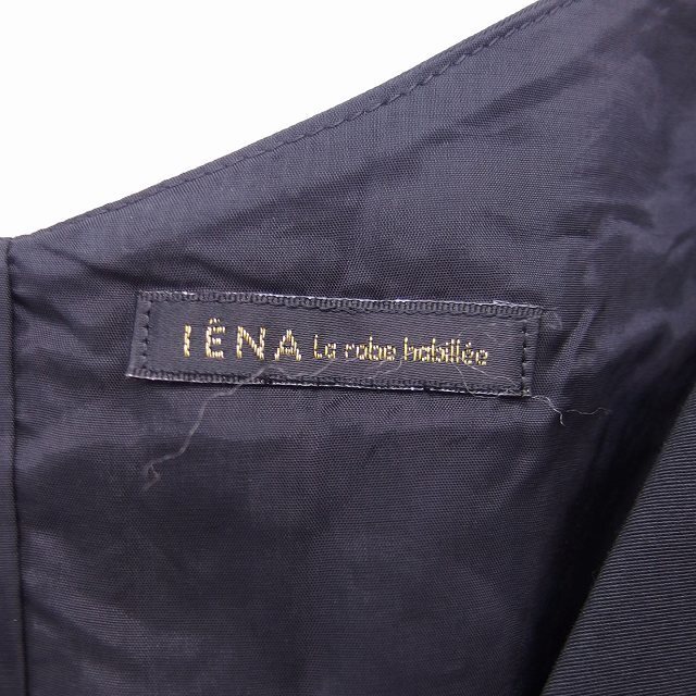 IENA(イエナ)のイエナ IENA ワンピース ノースリーブ 膝丈 レース リボン コットン レディースのワンピース(ひざ丈ワンピース)の商品写真