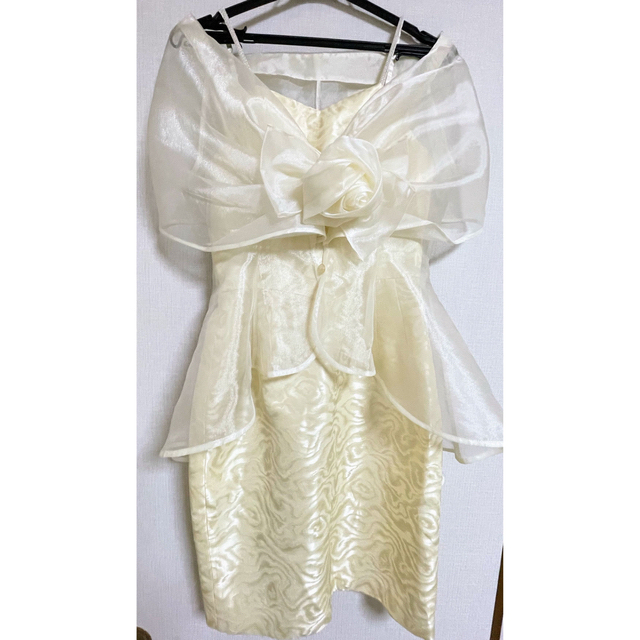 セレモニー　ビスチェドレス　グローブ レディースのフォーマル/ドレス(ミディアムドレス)の商品写真
