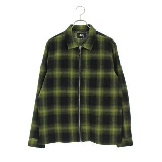 ステューシー(STUSSY)のステューシー Zip Up Shadow Plaid ジップアップトラックブルゾン メンズ M(ブルゾン)