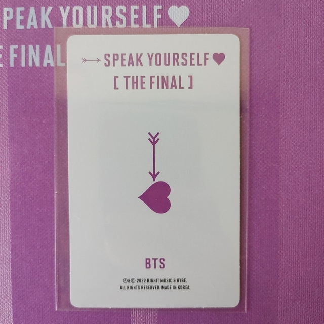 BTS LOVE YOURSELF THE FINAL テヒョントレカ