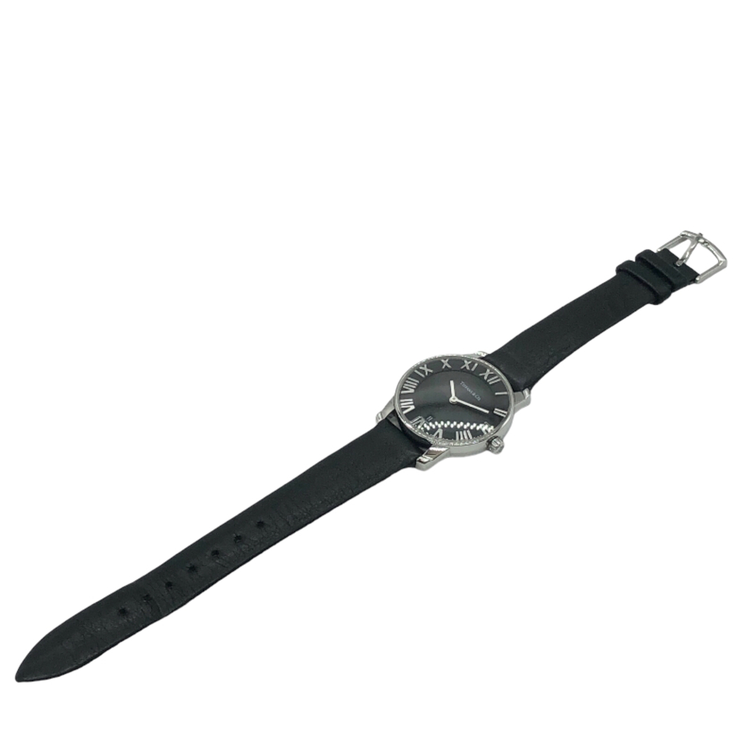 Tiffany & Co.(ティファニー)のティファニー TIFFANY＆CO アトラス 2ハンド ブラック ステンレススチール クオーツ レディース 腕時計 レディースのファッション小物(腕時計)の商品写真