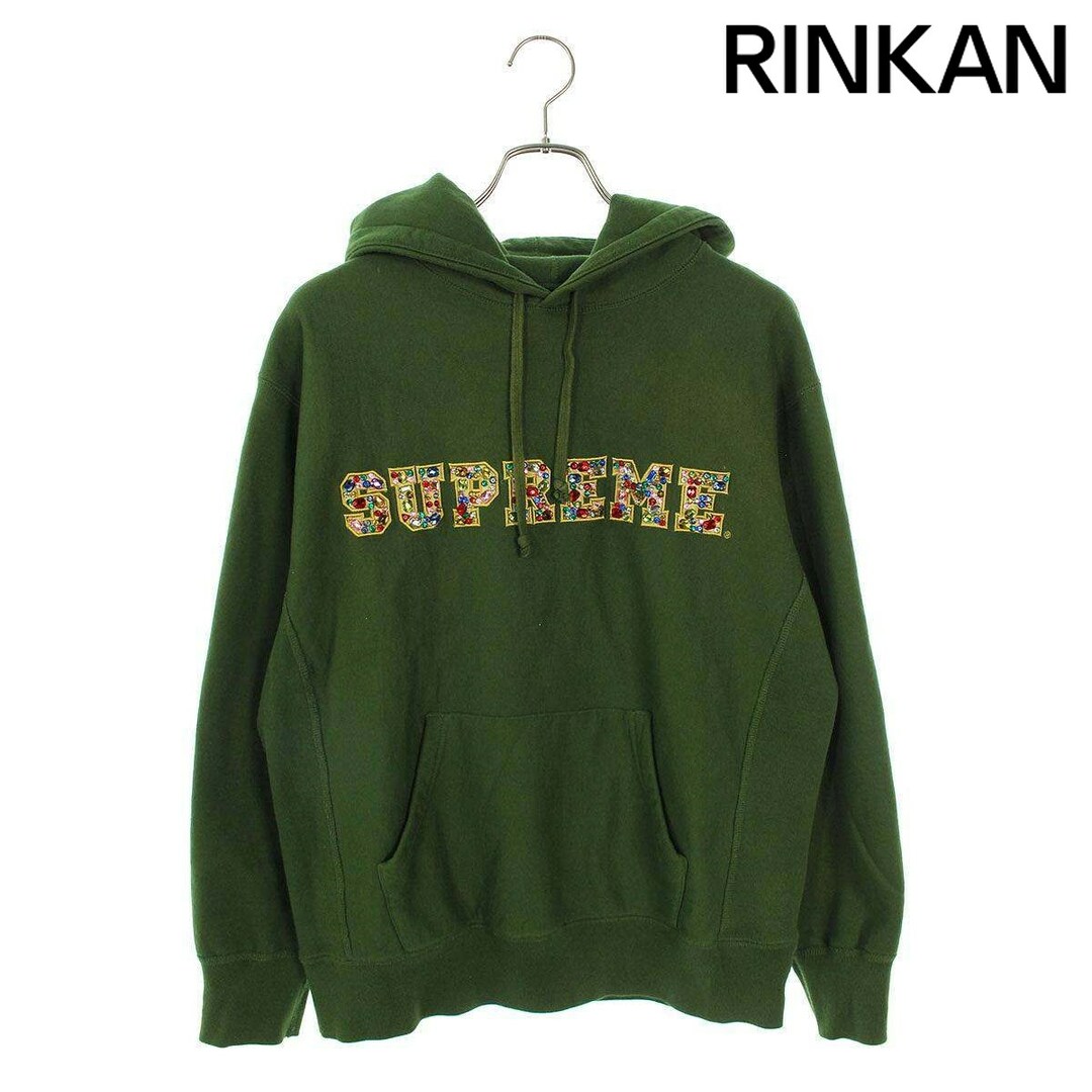 シュプリーム 20AW Jewels Hooded Sweatshirt ジュエルカレッジロゴパーカー メンズ S