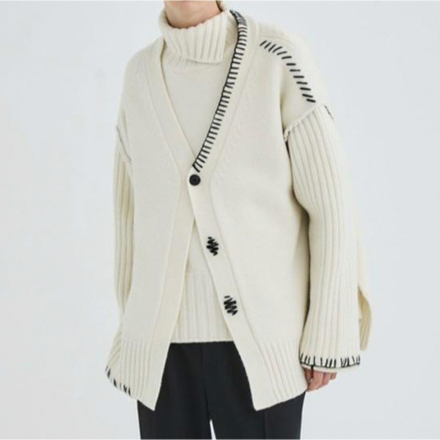 【LiNoH】HANDSTITCH CARDIGAN