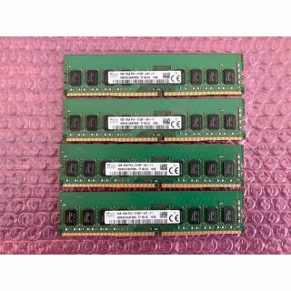 DDR4 2133 4GB×4 合計16GB 動作確認済 デスクトップ用メモリ(PCパーツ)