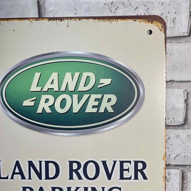 ランキング上位のプレゼント ランドローバー Land Rover パーキング 駐車 ブリキ看板 ❶ RANGE ROVER ブリキ看板