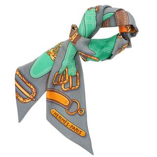 エルメス(Hermes)のエルメス ツイリー HARNAIS DES PRESIDENTS 大統領の馬具 シルクスカーフ レディース(バンダナ/スカーフ)