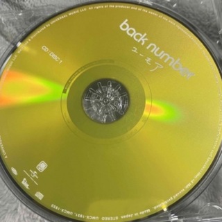 バックナンバー(BACK NUMBER)のback number ユーモア 最新アルバムCD(ポップス/ロック(邦楽))