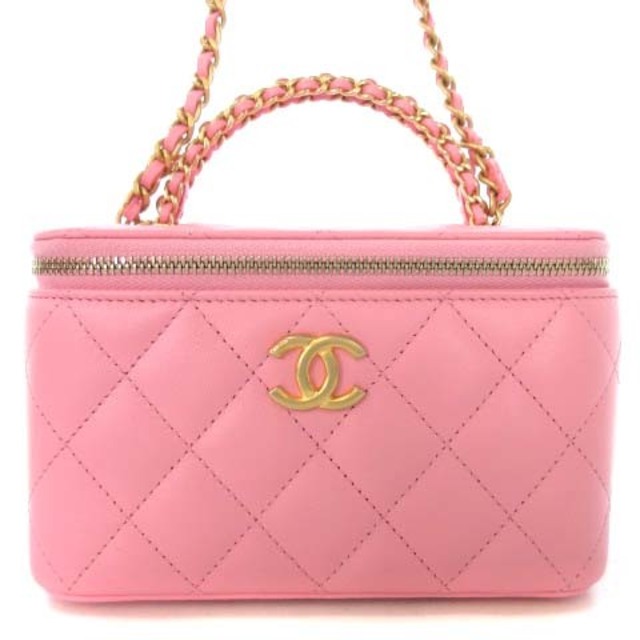 限定セール!】 シャネル - CHANEL CHANEL ピンク ラムスキン チェーン