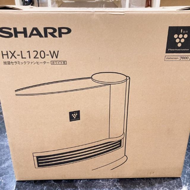 【匿名配送】シャープ HX-L120-W 加湿セラミックファンヒータ