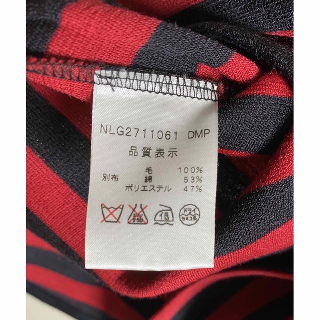 NIMES ニーム ボーダー カットソー チュニック 赤黒ボーダー 春服の通販 by くまこ|ニームならラクマ USED l Les Olivades ボーダーチュニック