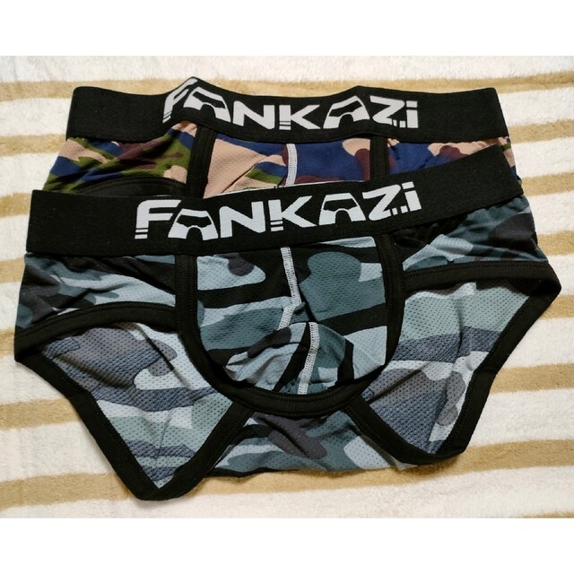 FANKAZI  メッシュ生地ブリーフ （海外S/日本M相当）２枚セット メンズのアンダーウェア(その他)の商品写真