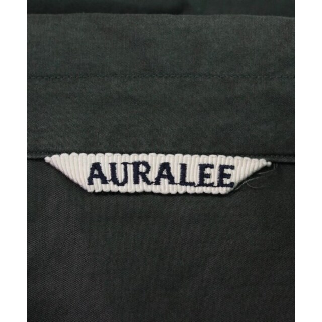 AURALEE(オーラリー)のAURALEE オーラリー カジュアルシャツ 4(M位) 緑 【古着】【中古】 メンズのトップス(シャツ)の商品写真