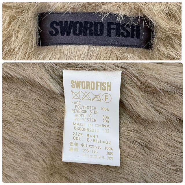 SWORD FISH(ソードフィッシュ)のSWORDFISH ソードフィッシュ フェイクムートン ファーコート トグル M レディースのジャケット/アウター(ムートンコート)の商品写真