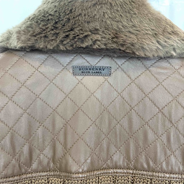 BURBERRY BLUE LABEL(バーバリーブルーレーベル)のBurberry fur jacket バーバリー ファー ダウン ジャケット レディースのジャケット/アウター(ダウンジャケット)の商品写真