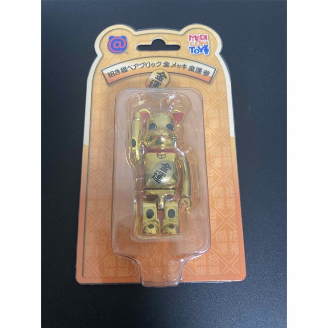 ベアブリック 招き猫 金メッキ 参 100% BE@RBRICK ベアブリック 招き猫 金メッキ 参 100% BE@RBRICK