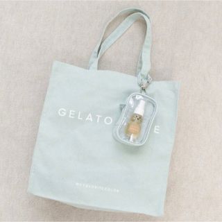 ジェラートピケ(gelato pique)の【２点セット】ジェラートピケ　アクスタケース　キャリーポーチ　トートバッグ　緑(ポーチ)