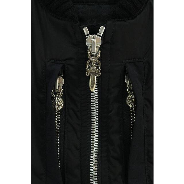 Chrome Hearts(クロムハーツ)のクロムハーツ UNCL SLM VJ STN PLS STRP CHプラスパッチMA1ボンバージャケットブルゾン メンズ M（JVP） メンズのジャケット/アウター(ブルゾン)の商品写真