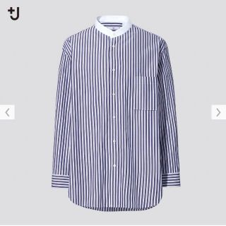 ユニクロ(UNIQLO)の新品 +J スーピマコットンオーバーサイズスタンドカラーシャツ ジルサンダー(シャツ)