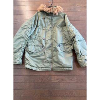 アルファインダストリーズ(ALPHA INDUSTRIES)の★KNOX ARMORY・ALPHA・N-3Bフライトジャケット（カーキー色）(ミリタリージャケット)