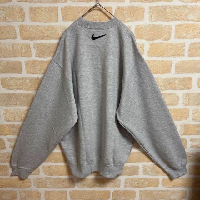 90s】NIKE ナイキ スウェット トレーナー グレー 刺繍ロゴ XLXL( 90s】NIKE ナイキ スウェット トレーナー グレー 刺繍ロゴ XLXL(