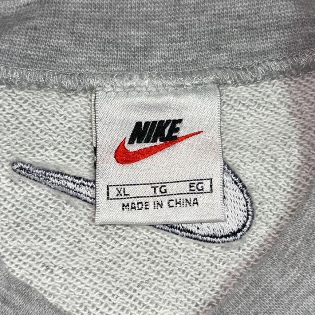 90s】NIKE ナイキ スウェット トレーナー グレー 刺繍ロゴ XLXL( 90s】NIKE ナイキ スウェット トレーナー グレー 刺繍ロゴ XLXL(