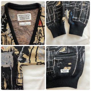 M【WACKOMARIA】BASQUIAT CARDIGAN／新品タグ付／送料込